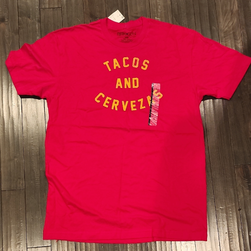 Fifth Sun Red 'Tacos and Cervezas' Graphic Tee